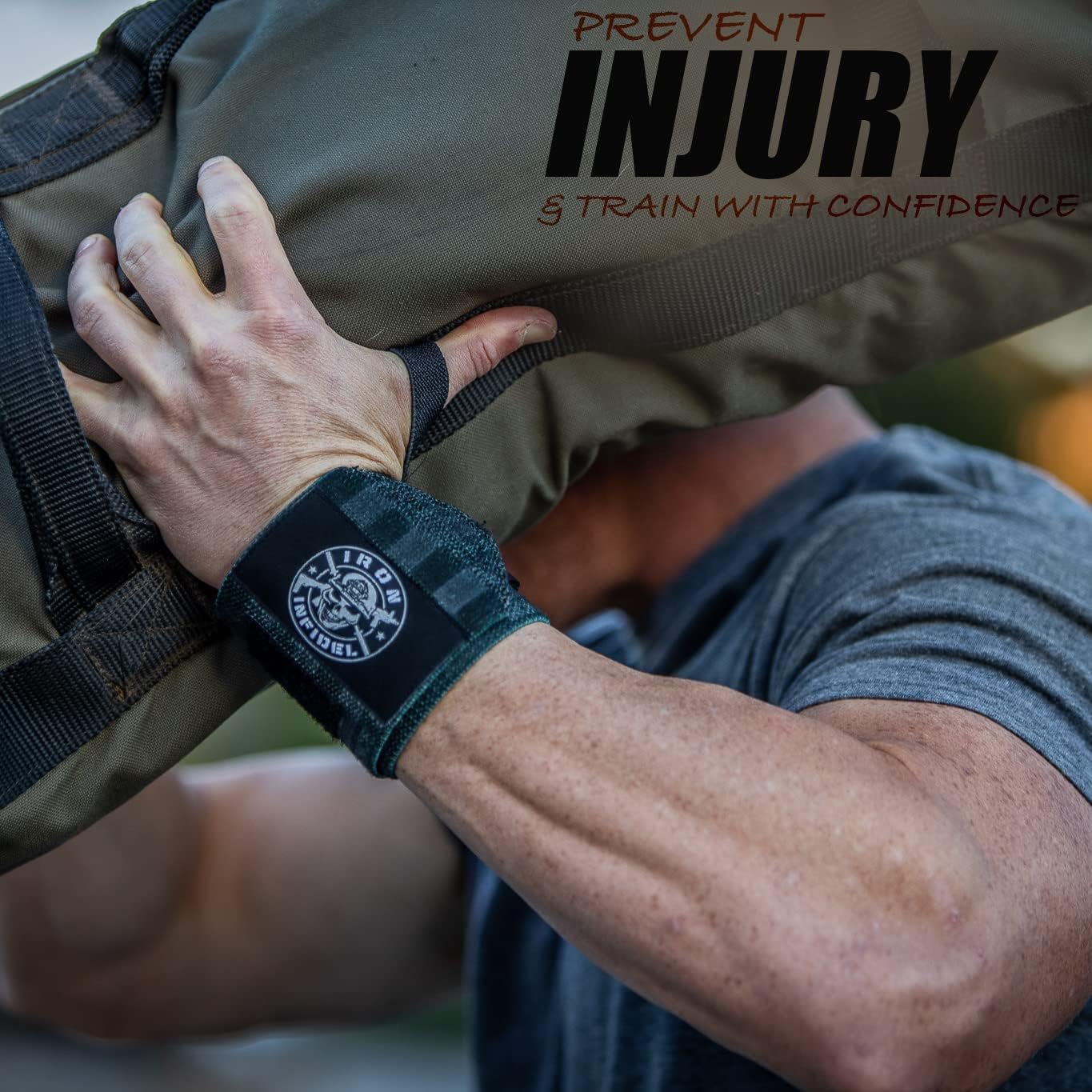 PATRIOT WRIST WRAPS™ – 18" Heavy Duty Support for Working Out, Gym Accessories