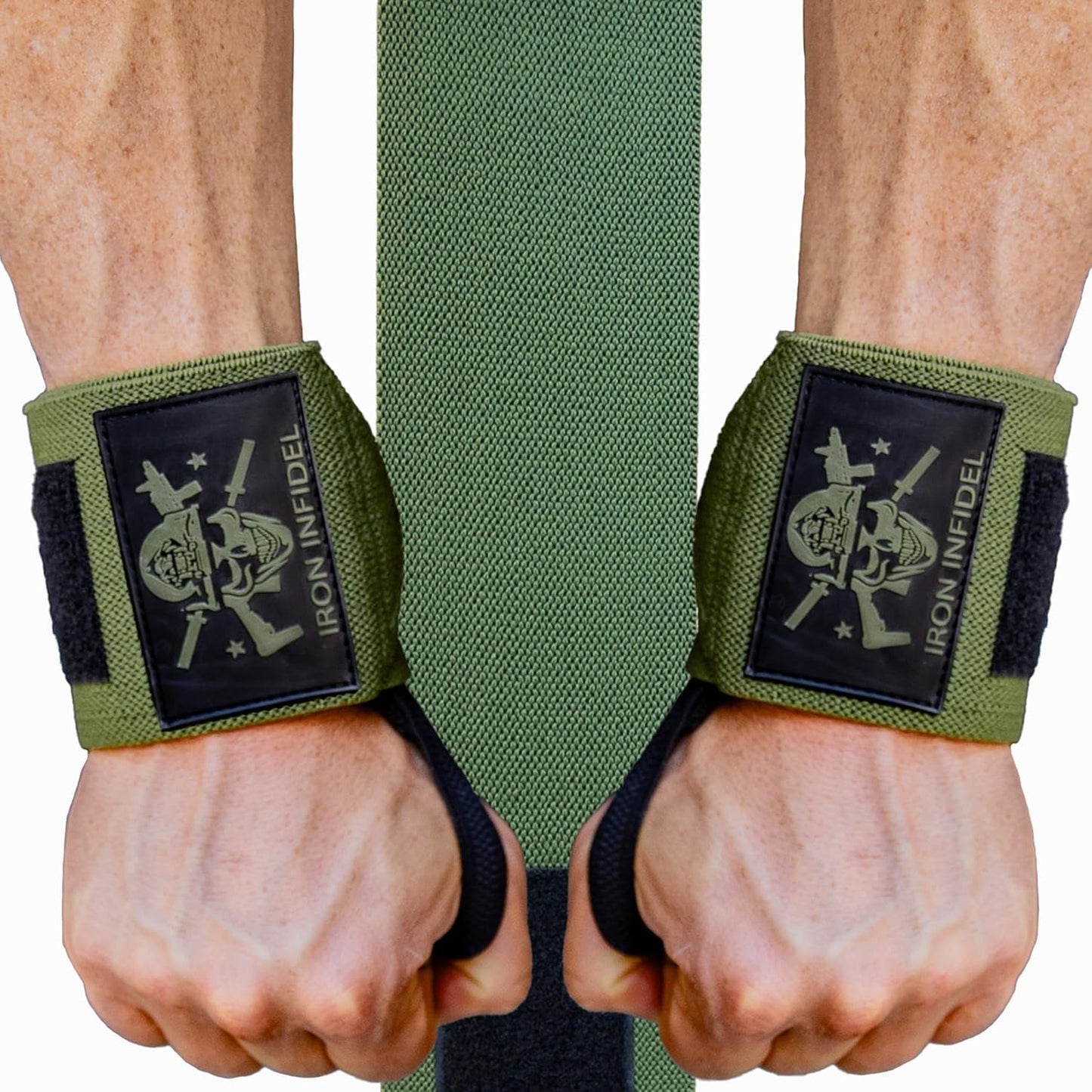 PATRIOT WRIST WRAPS™ – 18" Heavy Duty Support for Working Out, Gym Accessories