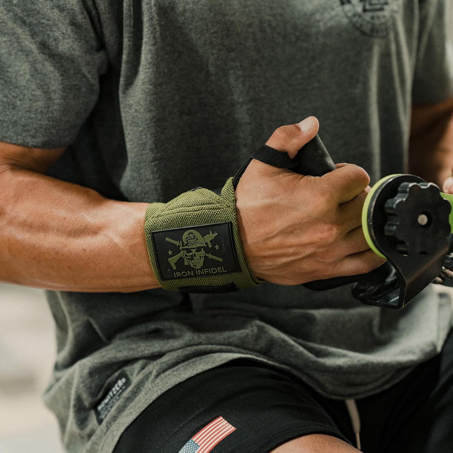 PATRIOT WRIST WRAPS™ – 18" Heavy Duty Support for Working Out, Gym Accessories