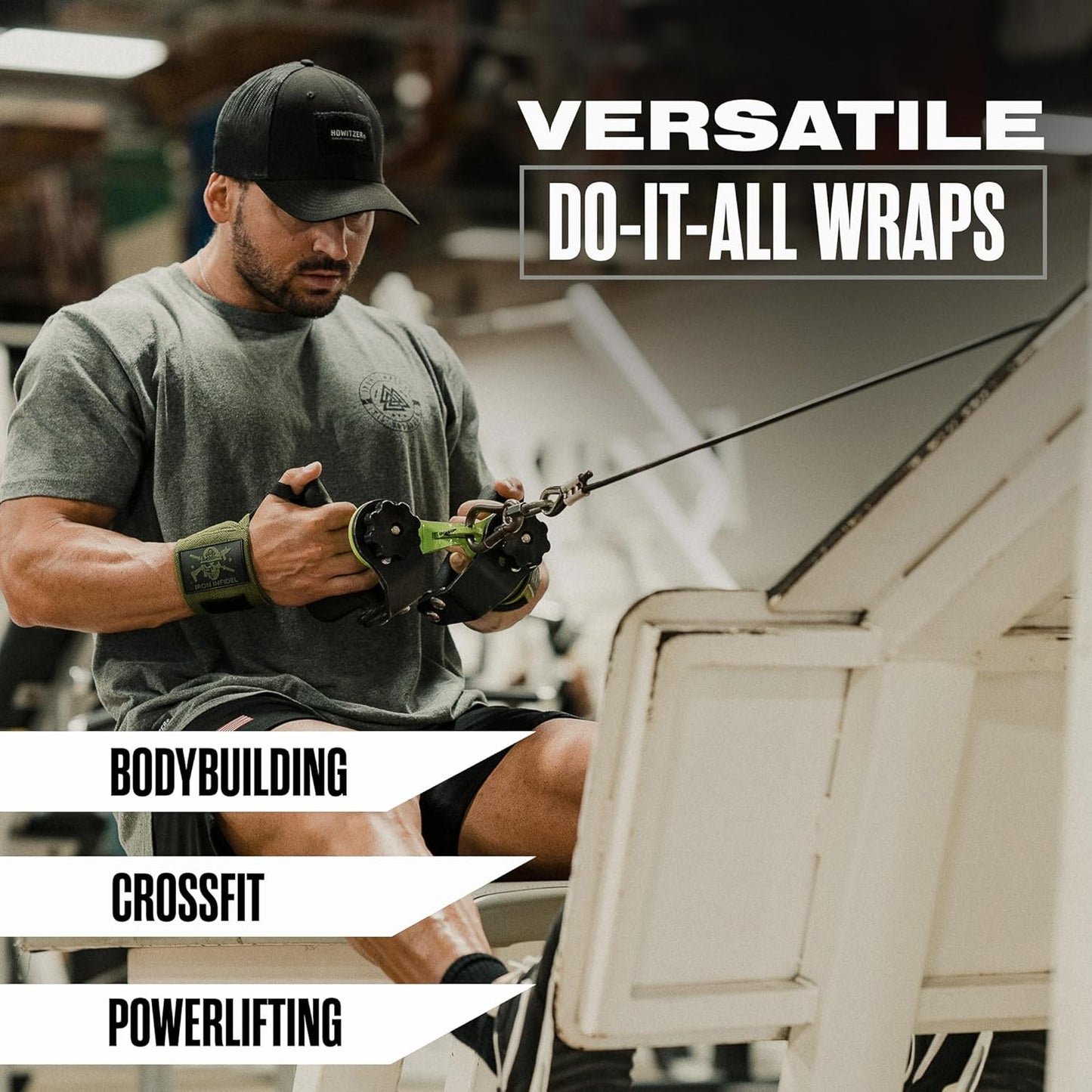 PATRIOT WRIST WRAPS™ – 18" Heavy Duty Support for Working Out, Gym Accessories